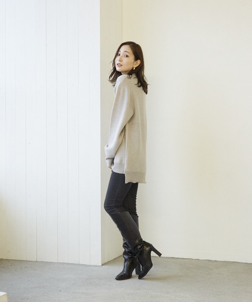 VIBGYOR（ヴィブジョー）の「VIBGYOR Select/A/N WフェイスH/N(BL)（ニット/セーター・レディース・ブラック/グレー/アイボリー/モカ/グレイッシュベージュ・MEDIUM/LARGE）」の17枚目の写真