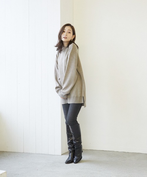 VIBGYOR（ヴィブジョー）の「VIBGYOR Select/A/N WフェイスH/N(BL)（ニット/セーター・レディース・ブラック/グレー/アイボリー/モカ/グレイッシュベージュ・MEDIUM/LARGE）」の18枚目の写真