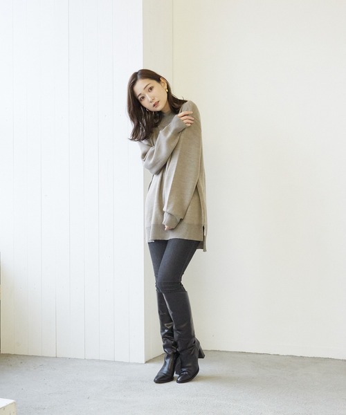 VIBGYOR（ヴィブジョー）の「VIBGYOR Select/A/N WフェイスH/N(BL)（ニット/セーター・レディース・ブラック/グレー/アイボリー/モカ/グレイッシュベージュ・MEDIUM/LARGE）」の19枚目の写真