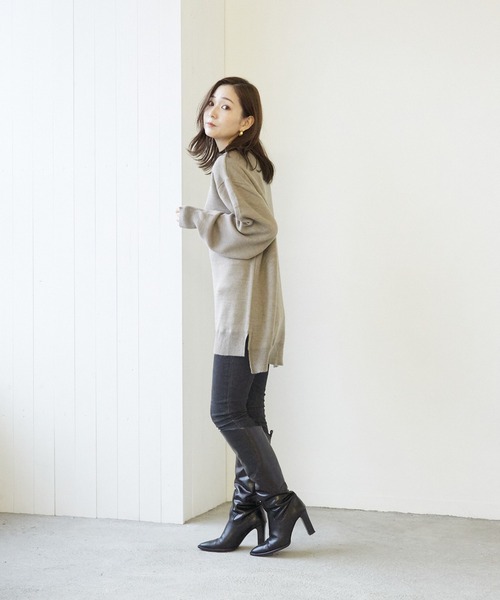 VIBGYOR（ヴィブジョー）の「VIBGYOR Select/A/N WフェイスH/N(BL)（ニット/セーター・レディース・ブラック/グレー/アイボリー/モカ/グレイッシュベージュ・MEDIUM/LARGE）」の21枚目の写真