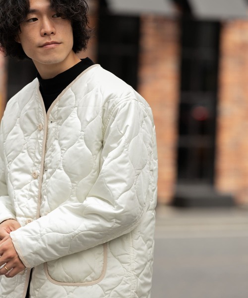 ITEMS URBANRESEARCH（アイテムズ アーバンリサーチ）の「瓢箪キルトブルゾン（ブルゾン・メンズ・ブラック/カーキ/アイボリー・MEDIUM/LARGE）」の5枚目の写真