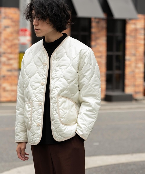 ITEMS URBANRESEARCH（アイテムズ アーバンリサーチ）の「瓢箪キルトブルゾン（ブルゾン・メンズ・ブラック/カーキ/アイボリー・MEDIUM/LARGE）」の8枚目の写真