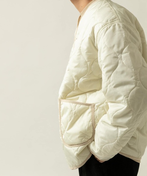 ITEMS URBANRESEARCH（アイテムズ アーバンリサーチ）の「瓢箪キルトブルゾン（ブルゾン・メンズ・ブラック/カーキ/アイボリー・MEDIUM/LARGE）」の10枚目の写真