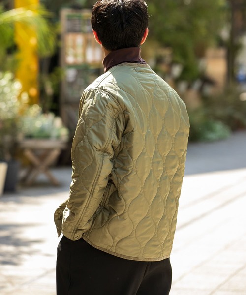 ITEMS URBANRESEARCH（アイテムズ アーバンリサーチ）の「瓢箪キルトブルゾン（ブルゾン・メンズ・ブラック/カーキ/アイボリー・MEDIUM/LARGE）」の13枚目の写真