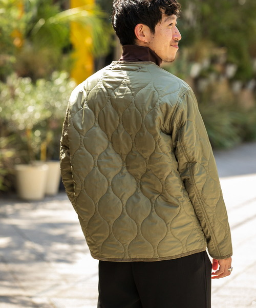 ITEMS URBANRESEARCH（アイテムズ アーバンリサーチ）の「瓢箪キルトブルゾン（ブルゾン・メンズ・ブラック/カーキ/アイボリー・MEDIUM/LARGE）」の14枚目の写真