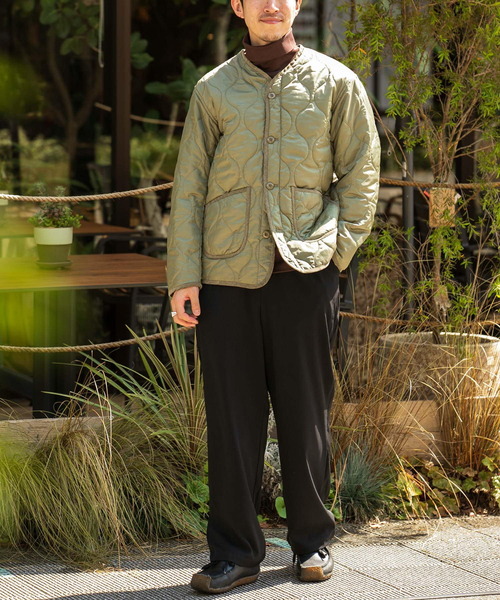 ITEMS URBANRESEARCH（アイテムズ アーバンリサーチ）の「瓢箪キルトブルゾン（ブルゾン・メンズ・ブラック/カーキ/アイボリー・MEDIUM/LARGE）」の16枚目の写真