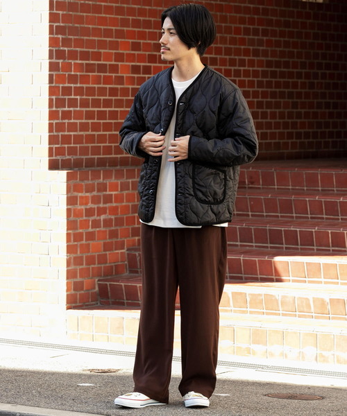 ITEMS URBANRESEARCH（アイテムズ アーバンリサーチ）の「瓢箪キルトブルゾン（ブルゾン・メンズ・ブラック/カーキ/アイボリー・MEDIUM/LARGE）」の20枚目の写真