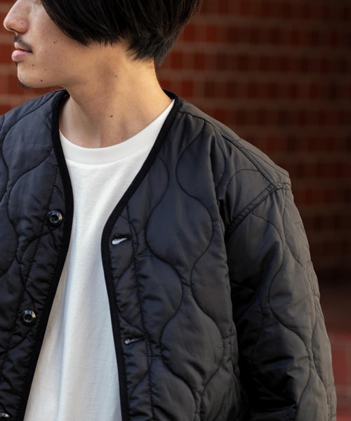 ITEMS URBANRESEARCH（アイテムズ アーバンリサーチ）の「瓢箪キルトブルゾン（ブルゾン・メンズ・ブラック/カーキ/アイボリー・MEDIUM/LARGE）」の22枚目の写真