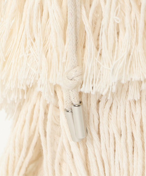 Laugoa（ラウゴア）の「LAUGOA PERK フリンジバッグ（トートバッグ・レディース・ブラック/オフホワイト・ONESIZE）」の11枚目の写真