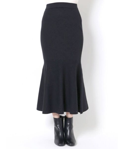 dazzlin（ダズリン）の「ヘムフレアニットスカート（スカート・レディース・ブラック/ベージュ/モカ・FREE）」の14枚目の写真