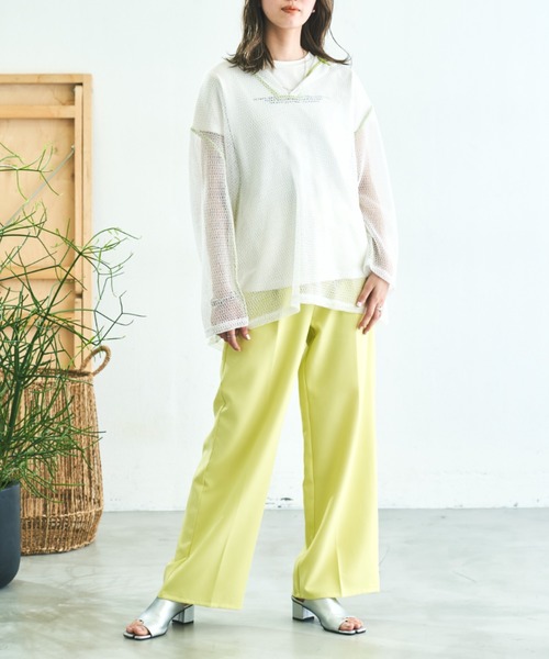 VACANCY（ヴァカンシー）の「メッシュパイピングパーカー（パーカー・レディース・ホワイト/ブラック・FREE）」の18枚目の写真