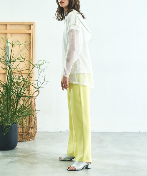 VACANCY（ヴァカンシー）の「メッシュパイピングパーカー（パーカー・レディース・ホワイト/ブラック・FREE）」の20枚目の写真