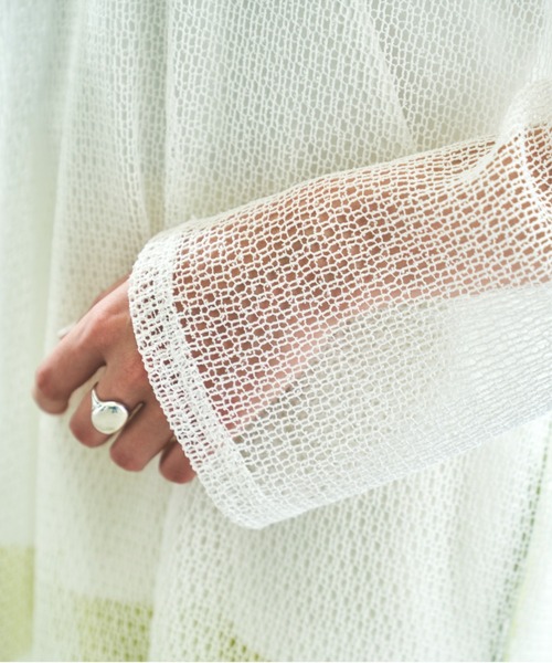 VACANCY（ヴァカンシー）の「メッシュパイピングパーカー（パーカー・レディース・ホワイト/ブラック・FREE）」の16枚目の写真