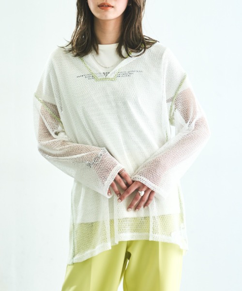 VACANCY（ヴァカンシー）の「メッシュパイピングパーカー（パーカー・レディース・ホワイト/ブラック・FREE）」の22枚目の写真