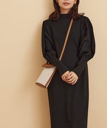 SALON adam et rope' | ボリュームギャザースリーブニットワンピース(ワンピース)