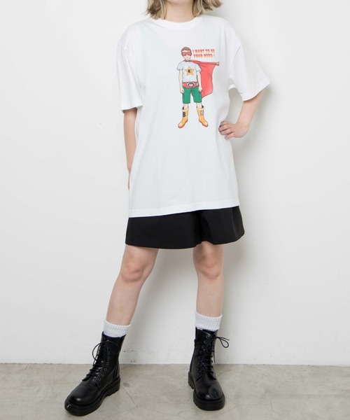 WEGO GRAPHICS(ウィゴーグラフィックス)の「WEGO/放課後アート部 BlackMilk T(Tシャツ/カットソー・メンズ・ホワイト/ブラック系その他・MEDIUM/LARGE/X-LARGE)」の7枚目の写真