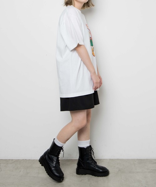 WEGO GRAPHICS(ウィゴーグラフィックス)の「WEGO/放課後アート部 BlackMilk T(Tシャツ/カットソー・メンズ・ホワイト/ブラック系その他・MEDIUM/LARGE/X-LARGE)」の3枚目の写真