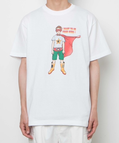 WEGO GRAPHICS(ウィゴーグラフィックス)の「WEGO/放課後アート部 BlackMilk T(Tシャツ/カットソー・メンズ・ホワイト/ブラック系その他・MEDIUM/LARGE/X-LARGE)」の17枚目の写真