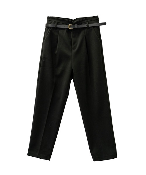 mybae（マイベイ）の「ベルト付きテーパードパンツ（スラックス）」 - WEAR