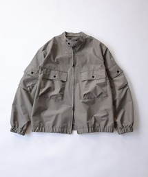 STAND COLLAR BLOUSON / 3レイヤー ファブリック マルチポケット スタンドカラー ショートブルゾン