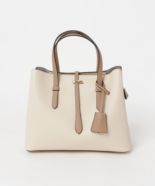 RODE SKO(ロデスコ)の「バイカラーミドルバッグ(トートバッグ・レディース・アイボリー/グレー系その他・ONE)」の2枚目の写真