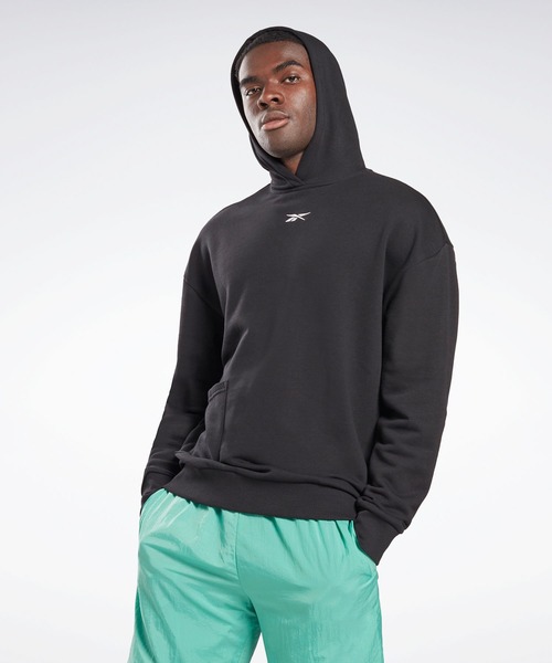 Reebok（リーボック）の「MYT スウェットシャツ / MYT Sweatshirt（パーカー・メンズ・レッド系その他/ブラック・SMALL/MEDIUM/LARGE/X-LARGE/XX-LARGE/X-SMALL/XXX-LARGE）」の2枚目の写真