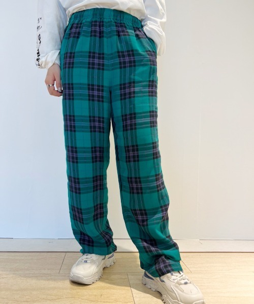 安い通販 Plaid Easy パンツ その他パンツ Candy Stripper キャンディストリッパー のファッション 正規輸入品 Arenatheatre Net