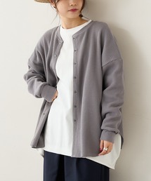 PUAL CE CIN | ワッフル前あきロングスリーブ(Tシャツ/カットソー)