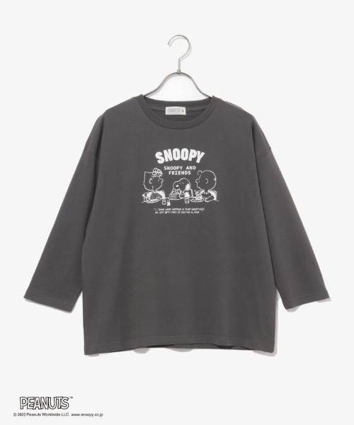 Honeys(ハニーズ)の「スヌーピー/Tシャツ(Tシャツ/カットソー・レディース・オフホワイト/イエロー/ブルー/ホワイト系その他/スミクロ・S/M/L)」の22枚目の写真
