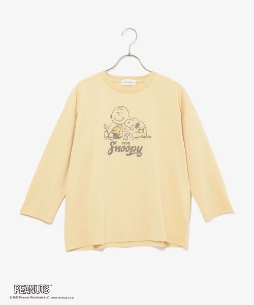 Honeys(ハニーズ)の「スヌーピー/Tシャツ(Tシャツ/カットソー・レディース・オフホワイト/イエロー/ブルー/ホワイト系その他/スミクロ・S/M/L)」の15枚目の写真