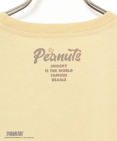 Honeys(ハニーズ)の「スヌーピー/Tシャツ(Tシャツ/カットソー・レディース・オフホワイト/イエロー/ブルー/ホワイト系その他/スミクロ・S/M/L)」の8枚目の写真