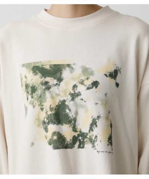 AZUL by moussy（アズールバイマウジー）の「MARBLE BOXPRINT SWEAT/マーブルボックスプリントスウェット（スウェット・レディース・オフホワイト/ライトベージュ・FREE）」の20枚目の写真