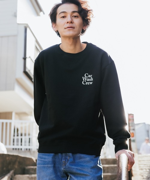 ROOPTOKYO(ループトウキョウ)の「Crazy Car Wash Crew/クレイジーカーウォッシュクルー CAR WASH CREW SWEATSHIRTS(スウェット・メンズ・オートミール/グレー/ブラック・L/XL/XXL)」の2枚目の写真