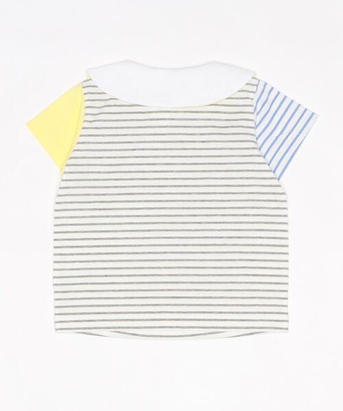 baby cheer（ベイビーチアー）の「ねこ衿半袖ブラウス（シャツ/ブラウス・キッズ・レッド/グレー・80ｃｍ/90cm/100cm/110cm/120cm）」の4枚目の写真