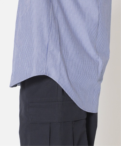 417 EDIFICE（フォーワンセブンエディフィス）の「WEB限定【シャツ+カットソーの2点セット】ストライプノーカラー / Tシャツ（シャツ/ブラウス・メンズ・ブラック/ネイビー・X-LARGE/SMALL/MEDIUM/LARGE）」の22枚目の写真