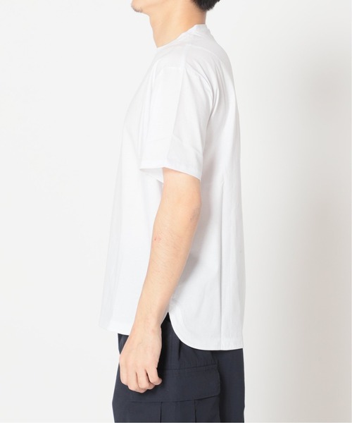 417 EDIFICE（フォーワンセブンエディフィス）の「WEB限定【シャツ+カットソーの2点セット】ストライプノーカラー / Tシャツ（シャツ/ブラウス・メンズ・ブラック/ネイビー・X-LARGE/SMALL/MEDIUM/LARGE）」の5枚目の写真