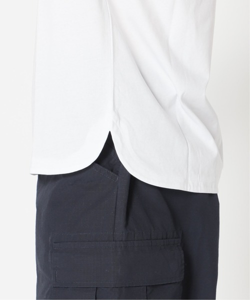 417 EDIFICE（フォーワンセブンエディフィス）の「WEB限定【シャツ+カットソーの2点セット】ストライプノーカラー / Tシャツ（シャツ/ブラウス・メンズ・ブラック/ネイビー・X-LARGE/SMALL/MEDIUM/LARGE）」の9枚目の写真