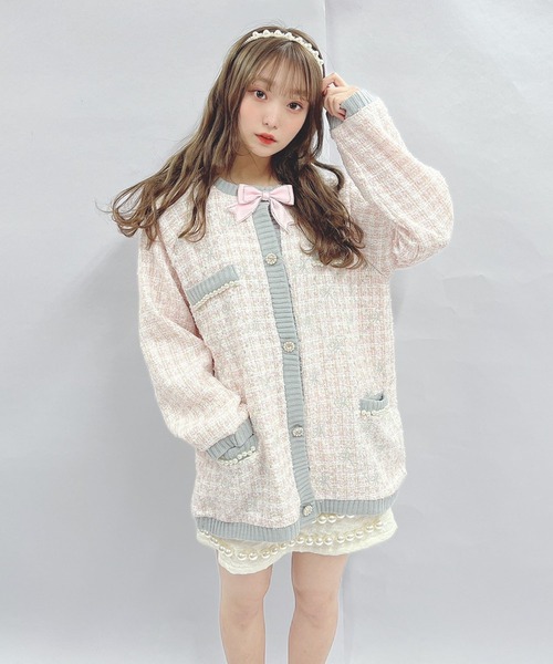 Swankiss（スワンキス）の「HB SK tweed C/D（カーディガン/ボレロ