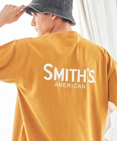 SMITH'S(スミス)の「SMITH'S(スミス)別注ロゴTシャツ(Tシャツ/カットソー・メンズ・ホワイト/マスタード/ブラック/ダークグリーン・MEDIUM/LARGE/X-LARGE/SMALL)」の4枚目の写真