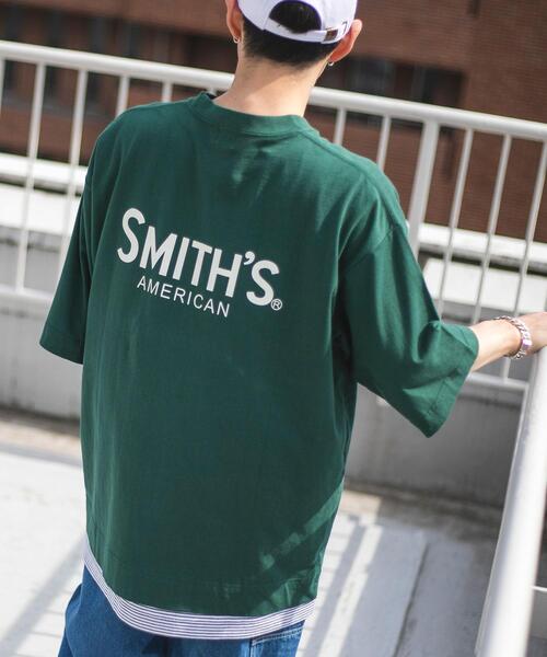 SMITH'S(スミス)の「SMITH'S(スミス)別注ロゴTシャツ(Tシャツ/カットソー・メンズ・ホワイト/マスタード/ブラック/ダークグリーン・MEDIUM/LARGE/X-LARGE/SMALL)」の21枚目の写真
