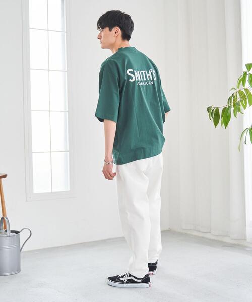 SMITH'S(スミス)の「SMITH'S(スミス)別注ロゴTシャツ(Tシャツ/カットソー・メンズ・ホワイト/マスタード/ブラック/ダークグリーン・MEDIUM/LARGE/X-LARGE/SMALL)」の15枚目の写真