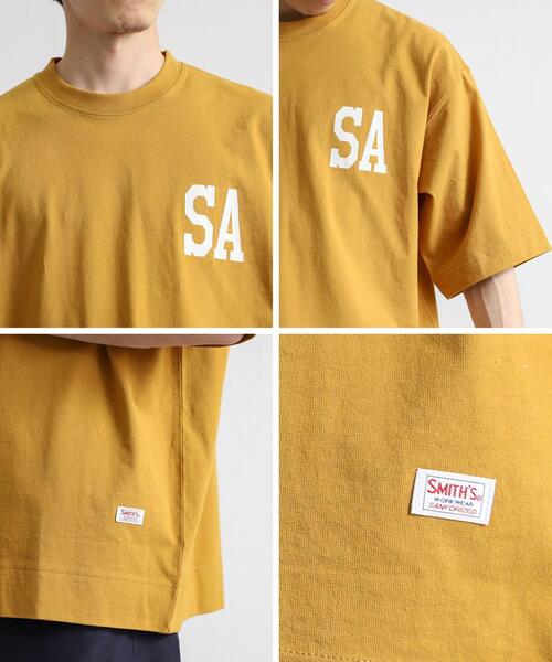 SMITH'S(スミス)の「SMITH'S(スミス)別注ロゴTシャツ(Tシャツ/カットソー・メンズ・ホワイト/マスタード/ブラック/ダークグリーン・MEDIUM/LARGE/X-LARGE/SMALL)」の10枚目の写真