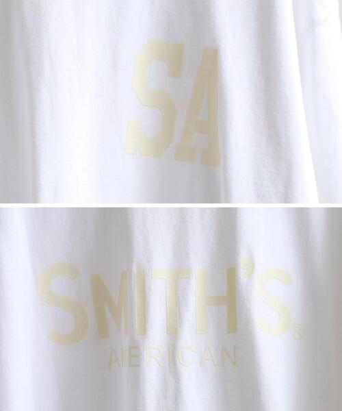 SMITH'S(スミス)の「SMITH'S(スミス)別注ロゴTシャツ(Tシャツ/カットソー・メンズ・ホワイト/マスタード/ブラック/ダークグリーン・MEDIUM/LARGE/X-LARGE/SMALL)」の9枚目の写真