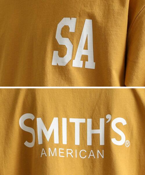 SMITH'S(スミス)の「SMITH'S(スミス)別注ロゴTシャツ(Tシャツ/カットソー・メンズ・ホワイト/マスタード/ブラック/ダークグリーン・MEDIUM/LARGE/X-LARGE/SMALL)」の7枚目の写真
