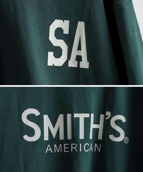 SMITH'S(スミス)の「SMITH'S(スミス)別注ロゴTシャツ(Tシャツ/カットソー・メンズ・ホワイト/マスタード/ブラック/ダークグリーン・MEDIUM/LARGE/X-LARGE/SMALL)」の6枚目の写真
