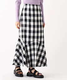 OPAQUE.CLIP | TCギンガムチェック キリカエマーメイドスカート(スカート)