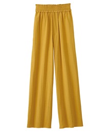 風が通り抜けるダブルガーゼパンツ 股下65cm