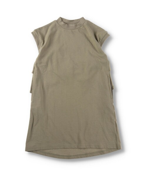 BRANSHES（ブランシェス）の「バック2段フリル半袖ワンピース（ワンピース・キッズ・ラベンダー/キャメル/チャコールグレー・150/100/130/120/90/140/110）」の10枚目の写真