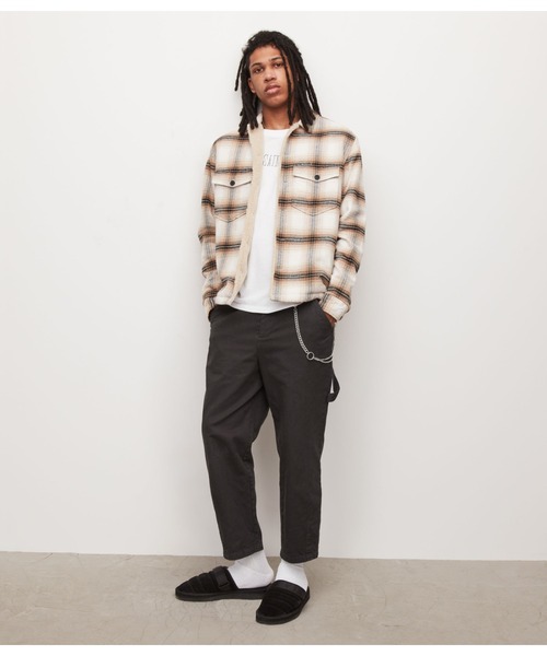 ALLSAINTS（オールセインツ）の「DAISEN CROPPED STRAIGHT TROUSERS | DAISEN クロップド ストレート トラウザー（その他パンツ・メンズ・ブラック系・28/30/31/32）」の2枚目の写真