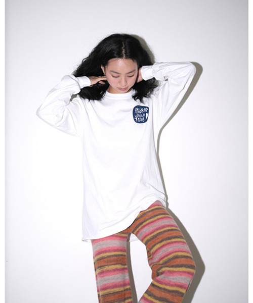 Bonjour Girl(ボンジュールガール)の「【Planforotherday】Birdflower L/S TEE(Tシャツ/カットソー・レディース・ホワイト・MEDIUM/LARGE)」の3枚目の写真